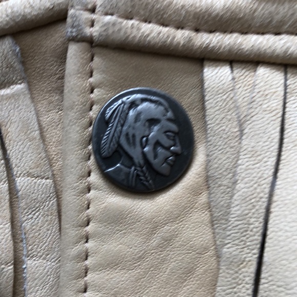 M Julian Adventures, The Santa Fe Collection, large, fringe tan leather jacket. - Picture 9 of 12